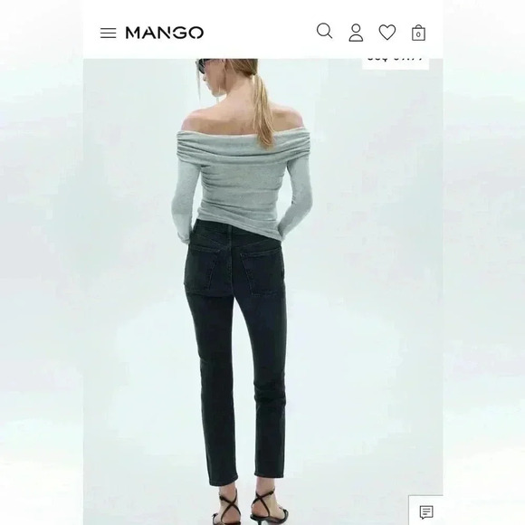 Mango jeans Claudia waxed slim fit jeans, ankle length - Picture 2 of 14